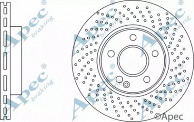 APEC BRAKING dsk3209 -  Тормозной диск